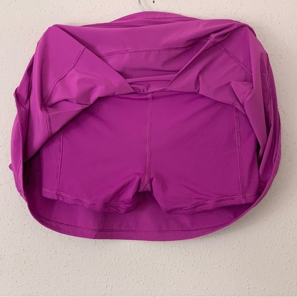 Lululemon 2022 Pace Rival Mid-Rise Skirt *Long Vivid Plum Size 6 - Picture 12 of 16